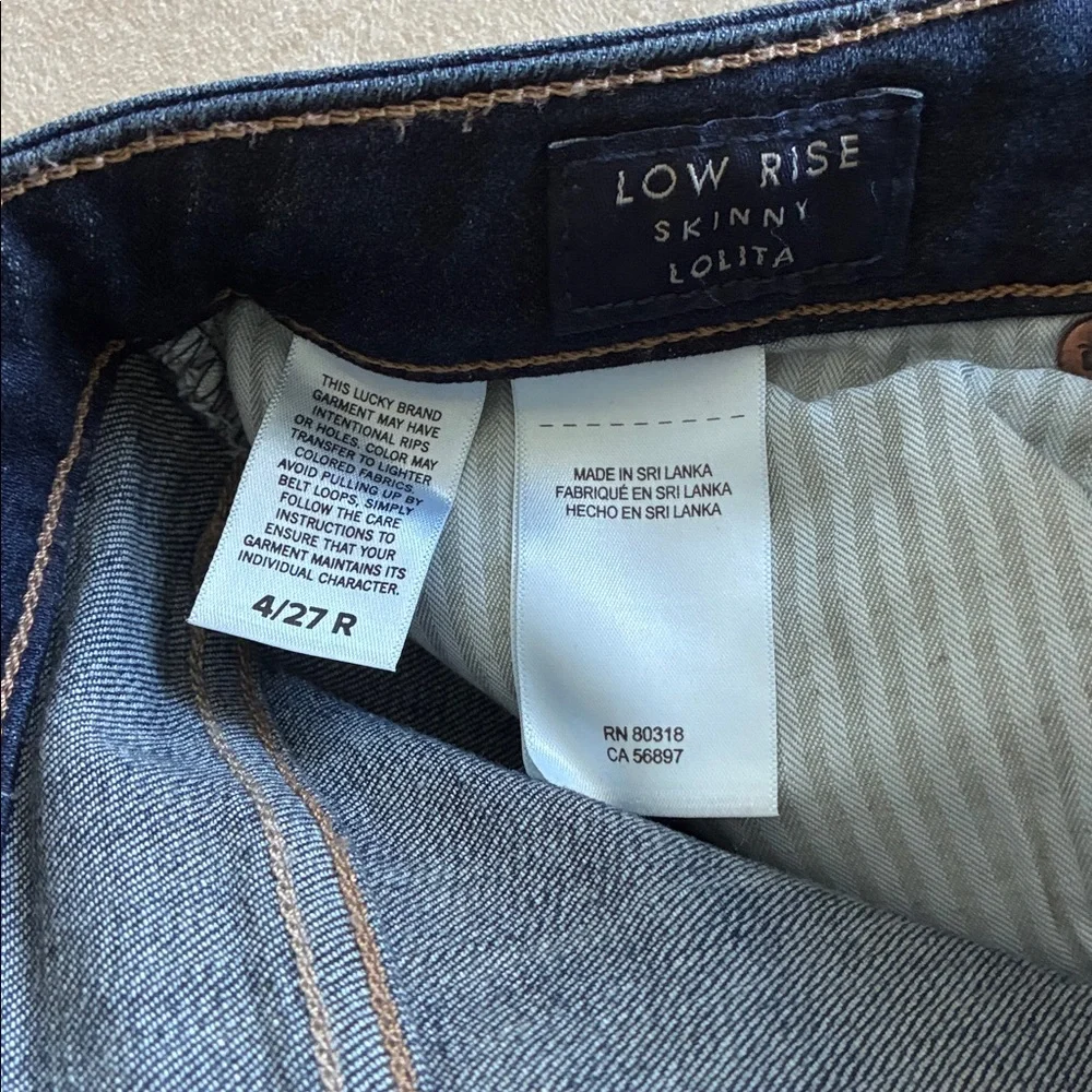 NWOT Lucky Brand- women’s size 4/27 in low rise Lolita skinny - Picture 5 of 5
